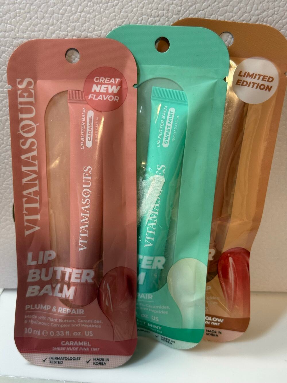 Vitamasques 3 Pc Bundle - 3 Lip Butter Balms - NEW SEALED